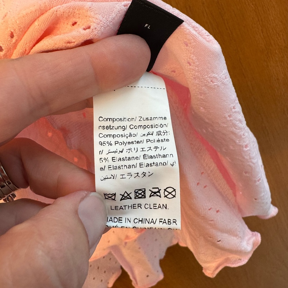 SHEIN Light Pink Eyelet Camisole Top - Picture 5 of 6